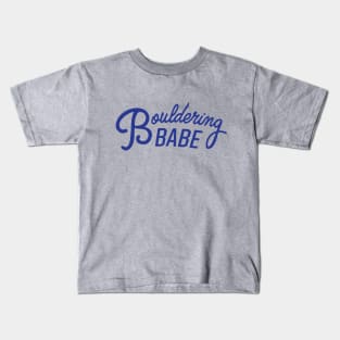 Bouldering Babe Kids T-Shirt